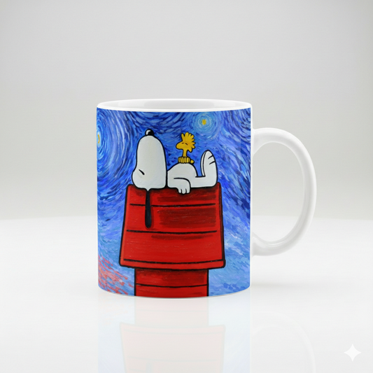 Taza Snoopy Van Gogh
