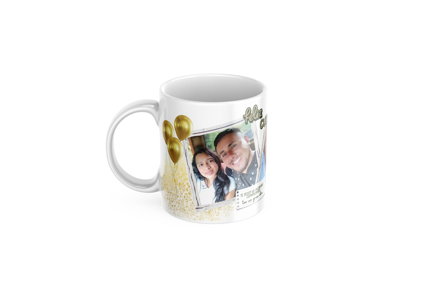 Taza Blanca Personalizada de Cumpleaños 11 Oz. – ¡Producto Terminado con Tu Diseño!