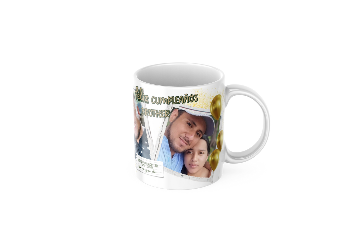 Taza Blanca Personalizada de Cumpleaños 11 Oz. – ¡Producto Terminado con Tu Diseño!